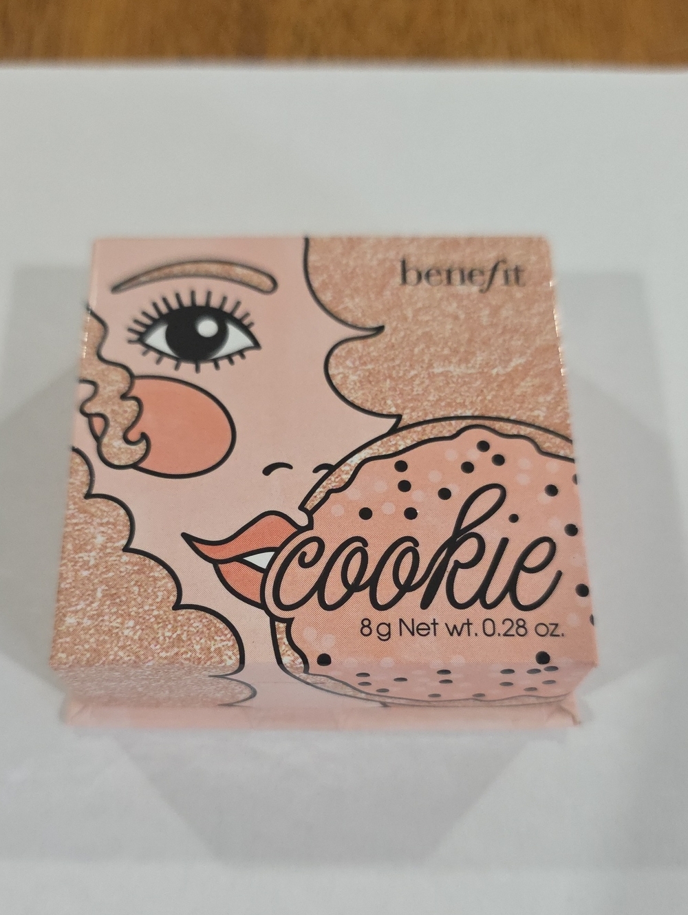 Benefit Cosmetics COOKIE Powder Highlighter - golden pink, Size 0.28 oz. BNIB